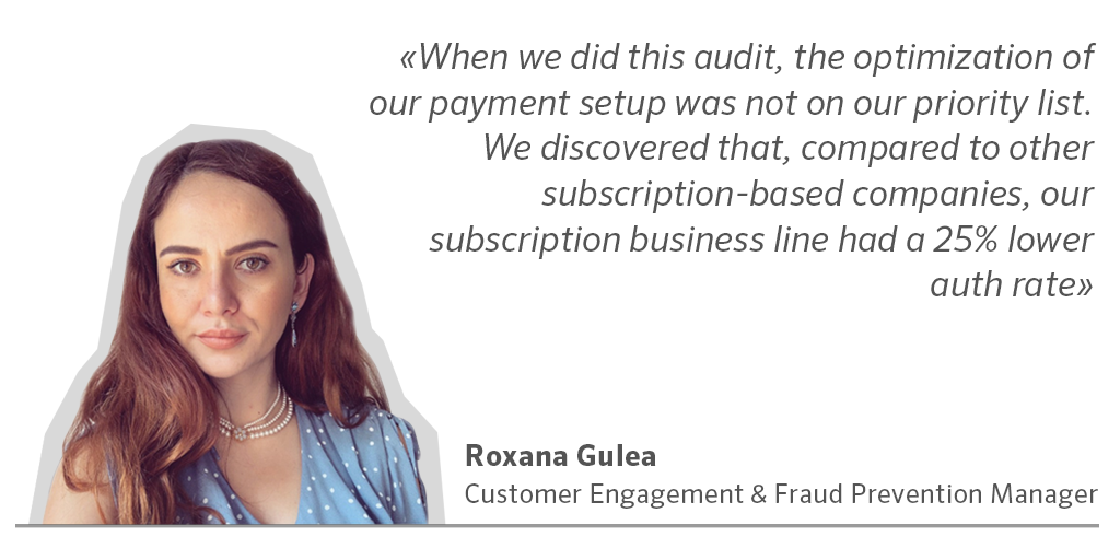 Roxana Gulea talking about Telescope by ProcessOut 